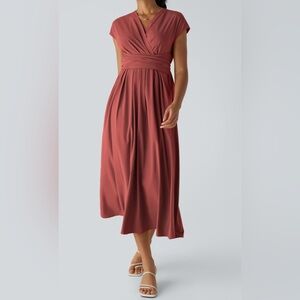 Halara, Breezeful v-neck quick dry midi dress